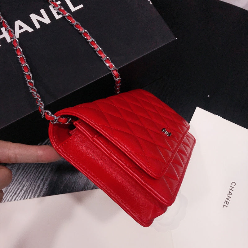 XCP017 Bag leather 19-13-4CM Bag silver logo