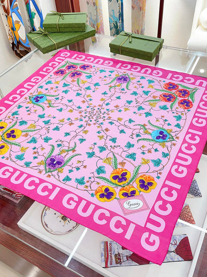 XGC31 Silk satin 90-90CM Scarf