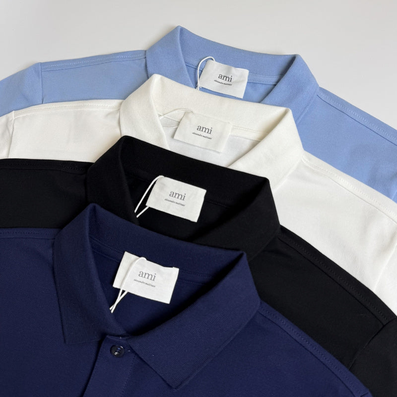 AMC34 Men's short sleeved lapel polo shirt clothing