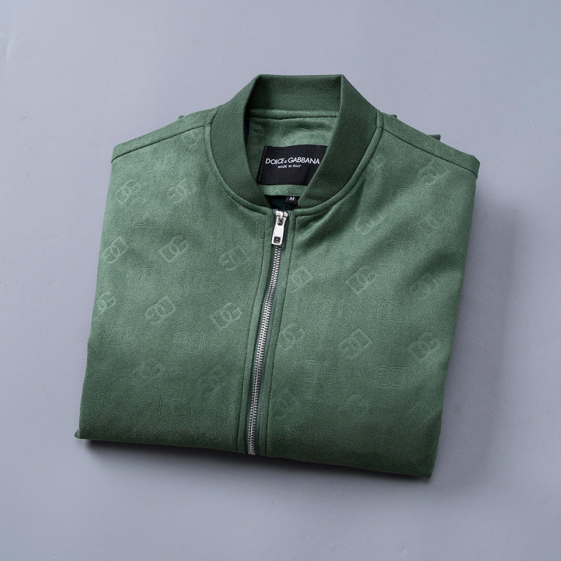 DGC17  New Spring and Autumn thin imitation deer skin velvet jacket long sleeved cardigan clothes