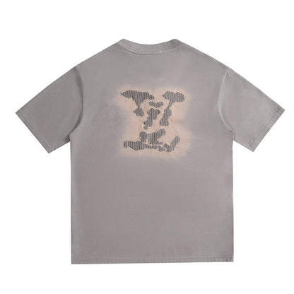 LVC129 High quality new men's and women's letter short sleeved T-shirt