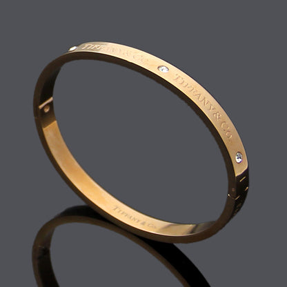 S315  Exquisite stainless steel diamond jewelry TB bracelet