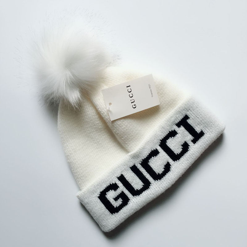 PGH8  New wool ball knitted hat
