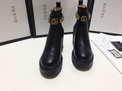 BGS8 Women Boot 35-42 heel 6cm shoes with box