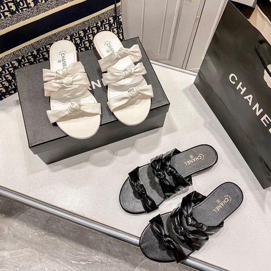 MBCS1 Leather Slippers Size 35-41 Shoes with Box