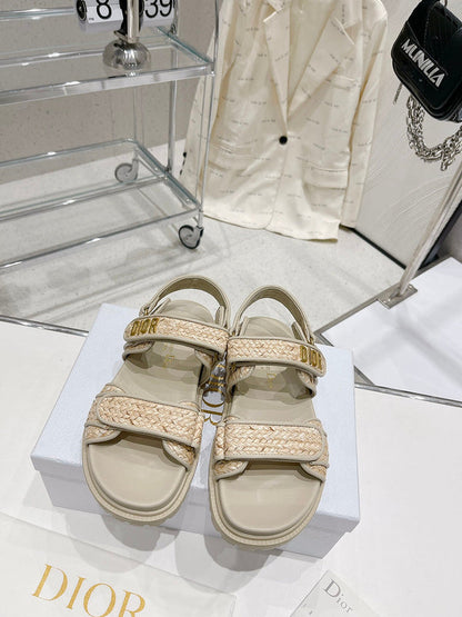 BDS0 Women slipper Leather Shoes 35-41 with box