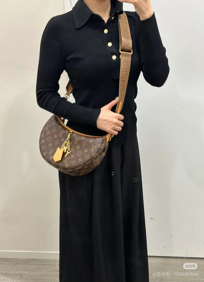 MLB1   Women's new fashion 22x9x33cm moon bag