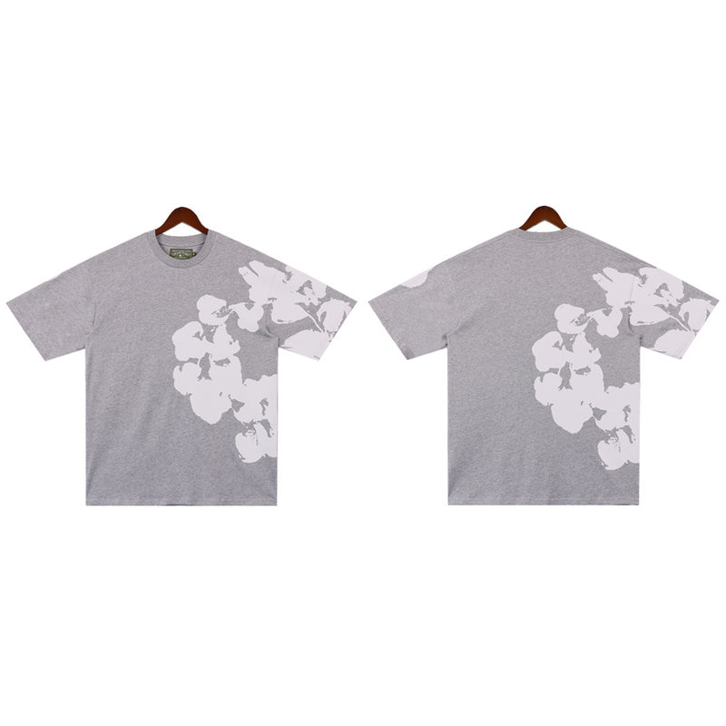 MMC7 New Cotton Flower Summer Short sleeved Top+Short sleeved Clothes