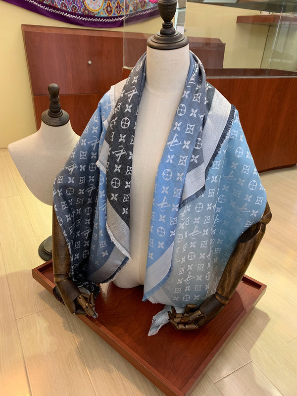 XLC28 Hidh quality 60% silk 40% wool Scarf