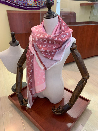 XLC28 Hidh quality 60% silk 40% wool Scarf Can choose box