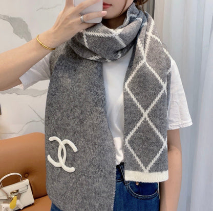 XCC47 54% cashmere 31% sheep wool 15% mulberry silk 30-180CM Scarf