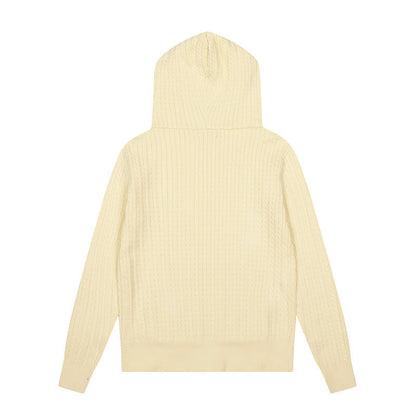 LFC18 New high-quality women's autumn and winter knitted sweater pullover hooded sweater clothing