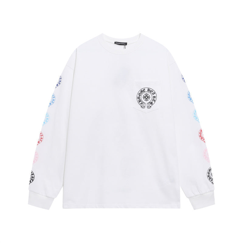KLC21 New men's and women's pure cotton long sleeved casual clothes