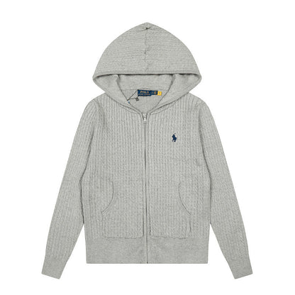 LFC18 New high-quality women's autumn and winter knitted sweater pullover hooded sweater clothing