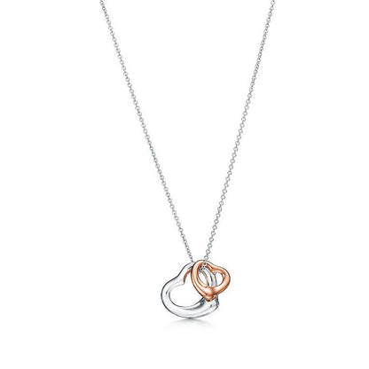 X679  Women's titanium steel heart-shaped necklace jewelry