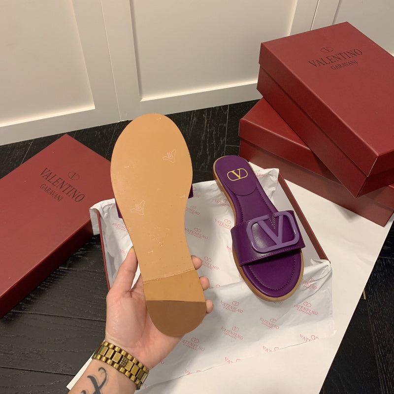 MVS20 Leather slippers Women shoes 35-40 With box