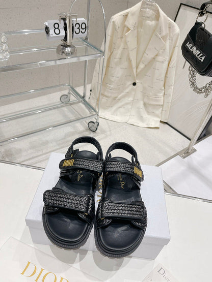 BDS0 Women slipper Leather Shoes 35-41 with box