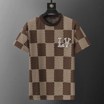 LVC180 New men's short sleeved polo top+shorts clothing