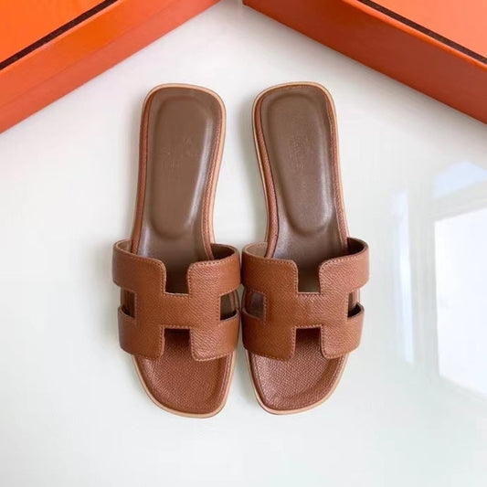 BMHS4 shoes women 35-41 Leather slippers with Box