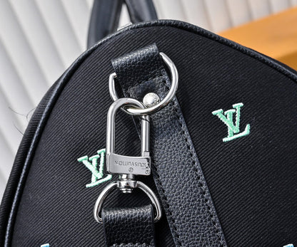 LLP197 Leather Bag 50-29-23CM Embroidery Travel Bags