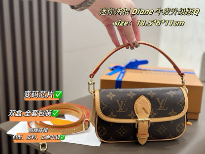 MLB6  Women's new fashion 16.5*6*11cm mini baguette bag