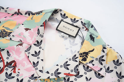 GUC292 New Fashion Summer Suit Short Sleeve Shirt Shorts