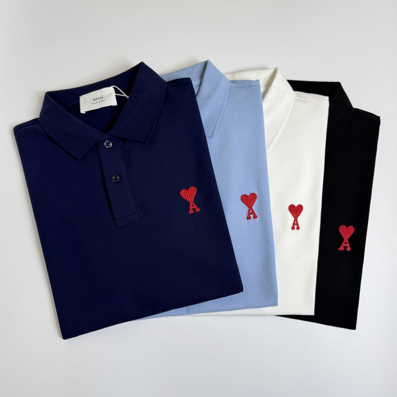 AMC34 Men's short sleeved lapel polo shirt clothing