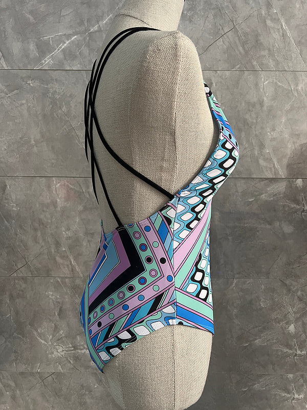 PH2407  Women's  wave one-piece bikini swimsuit