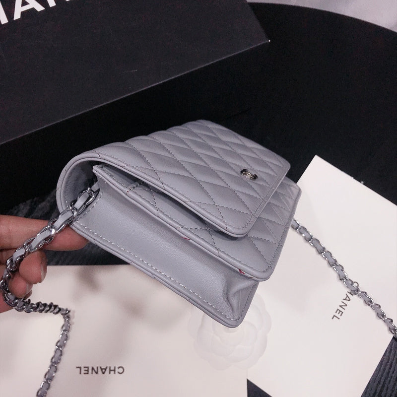 XCP017 Bag leather 19-13-4CM Bag silver logo