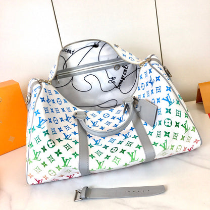 LLP185 Leather Bag 45-27-20CM Travel Bags