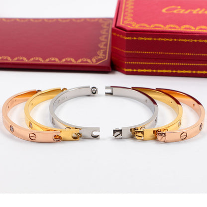 CAB15 LOVE screw bracelet with screwdriver bangle steel 18K gold plated Jewelry 15-22cm