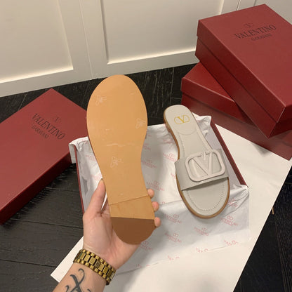 MVS20 Leather slippers Women shoes 35-40 With box