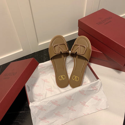 MVS20 Leather slippers Women shoes 35-40 With box