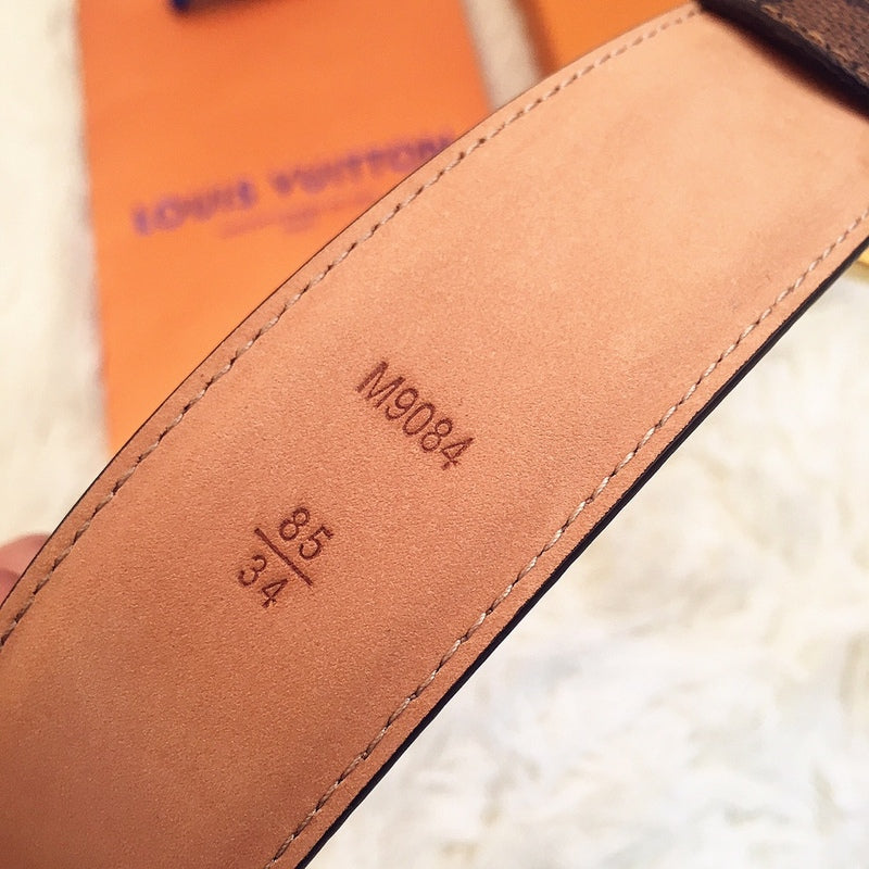 LBL4 Real leather wide 3.5cm coffee have 95-125cm total long with packing
