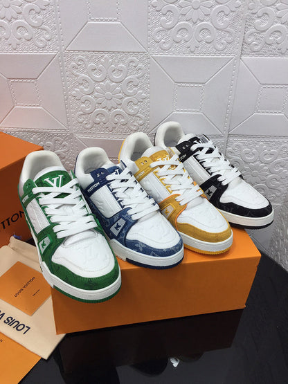 LLS1 High quality leather shoes women 35-41 or man 40-45 with box