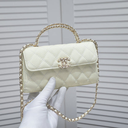 LCP01 Leather shoulder bag 19-10-4.5CM Bags