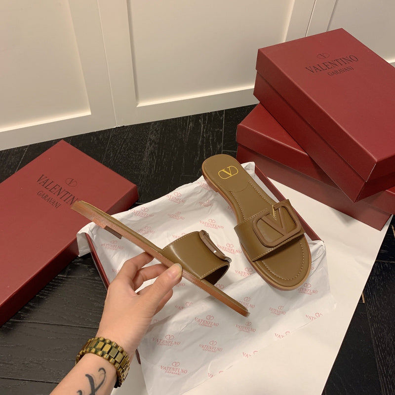 MVS20 Leather slippers Women shoes 35-40 With box
