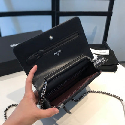 XCP017 Bag leather 19-13-4CM Bag silver logo