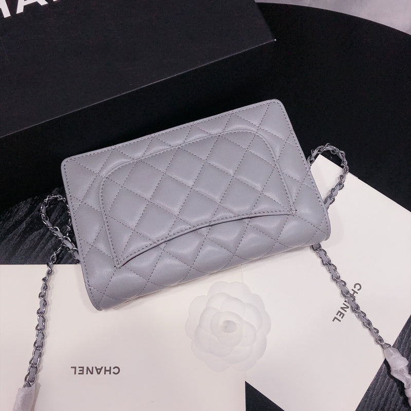 XCP017 Bag leather 19-13-4CM Bag silver logo
