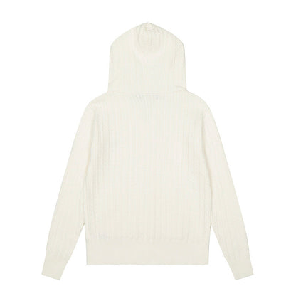 LFC18 New high-quality women's autumn and winter knitted sweater pullover hooded sweater clothing