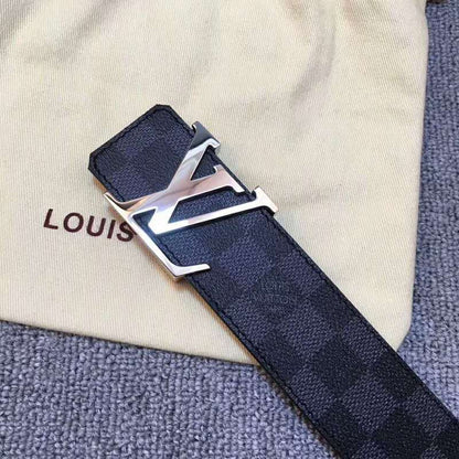 LVBL1 wide 3.8cm real leather Man and women Belt with packing