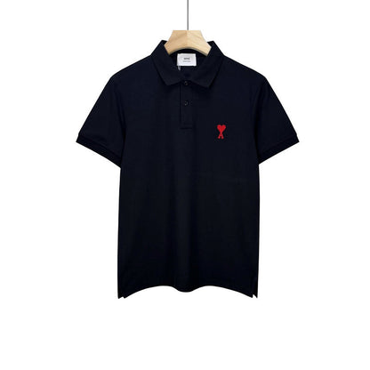 AMC34 Men's short sleeved lapel polo shirt clothing