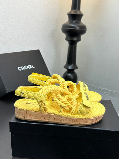 GCS2 Leather shoes Women35-41 Slipper with box