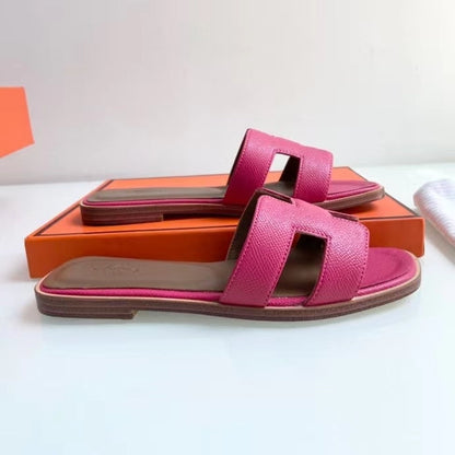 BMHS4 shoes women 35-41 Leather slippers with Box