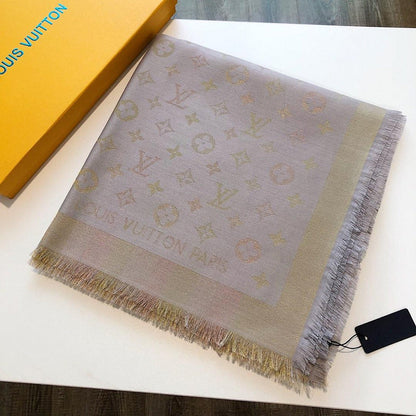 LSC3 Silk cotton 140-140CM scarf Can choose With box