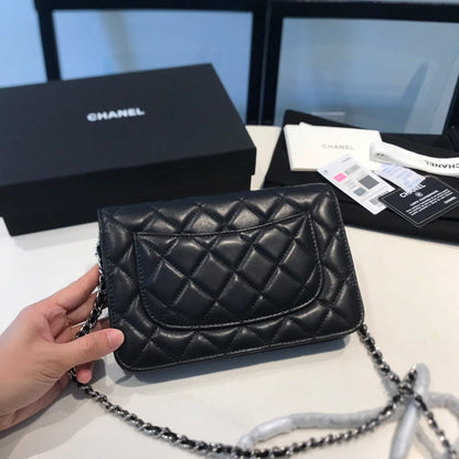 XCP017 Bag leather 19-13-4CM Bag silver logo