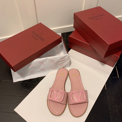 MVS20 Leather slippers Women shoes 35-40 With box