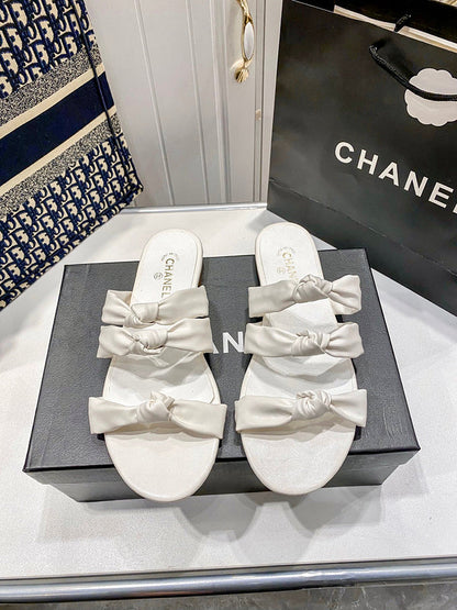 MBCS1 Leather Slippers Size 35-41 Shoes with Box