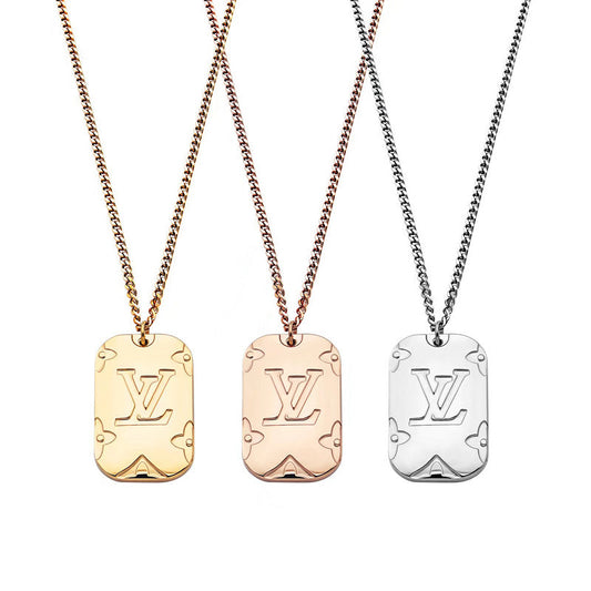 LVN010    Letter long pendant necklace jewelry