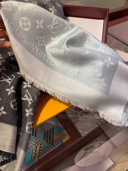 XLC28 Hidh quality 60% silk 40% wool Scarf